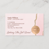 モバイル公証人およびローン契約代理店ピンクフライヤー 名刺 (裏面)