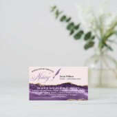 モバイル公証人およびローン署名エージェント紫金ゴールド 名刺 (スタンド正面)