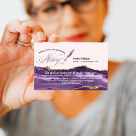 モバイル公証人およびローン署名エージェント紫金ゴールド 名刺