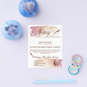 モバイル公証人およびローン署名エージェント赤面ピンクフライ チラシ (シングル)