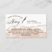 モバイル公証人およびローン署名エージェント赤面ピンク 名刺 (正面)