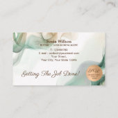 モバイル公証人およびローン署名エージェントSage Green 名刺 (裏面)