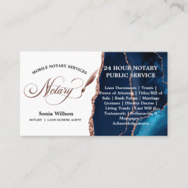 モバイル公証人およびローン署名業者のバラ金ゴールド 名刺