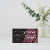 モバイル公証人およびローン署名業者の羽毛ペン 名刺 (スタンド正面)