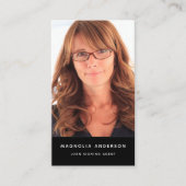 モバイル公証人の写真ロゴをソーシャルメディアに追加 名刺 (正面)