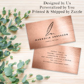 モバイル公証人クイルバラ金ゴールドブラシ付きメタル 名刺