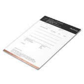 モバイル公証人クイルバラ金ゴールド請求書メモ帳 ノートパッド (アングル)