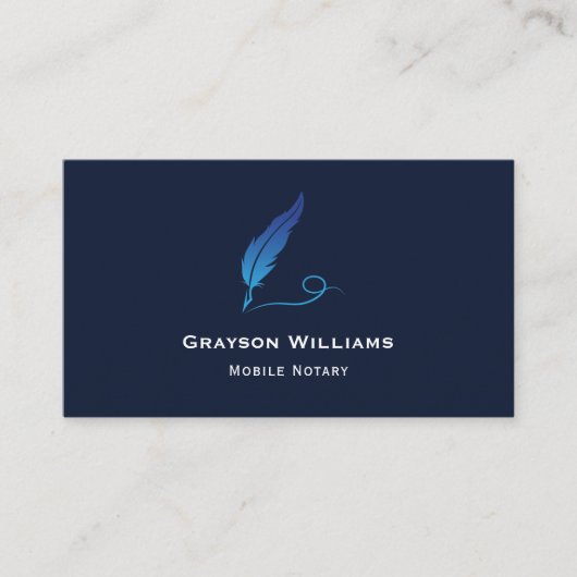 モバイル公証人クイルQRコード名刺 名刺 (正面)