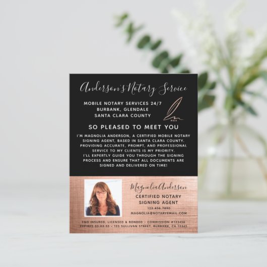 モバイル公証人サービスバラ金ゴールド写真はがき (スタンド正面)