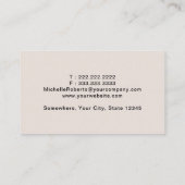 モバイル公証人サービスモダンバラ金ゴールド花 名刺 (裏面)