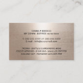 モバイル公証人サービス署名エレガント金ゴールド 名刺 (裏面)