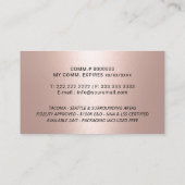 モバイル公証人サービス署名モダンバラ金ゴールド 名刺 (裏面)