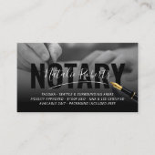 モバイル公証人サービス署名BW写真 名刺 (正面)