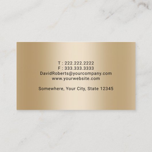 モバイル公証人サービス金ゴールドフェザーペンブラック 名刺 (裏面)