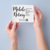 モバイル公証人サービス電話番号QRコード チラシ (手)