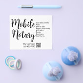 モバイル公証人サービス電話番号QRコード チラシ (シングル)