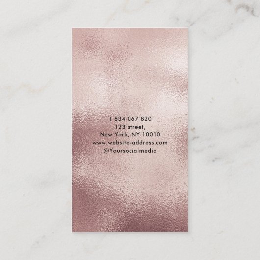 モバイル公証人シックバラ金ゴールドフェザーQuillロゴ 名刺 (裏面)