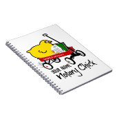 モバイル公証人シック赤ワゴンカスタマイズ名前 ノートブック (右側)