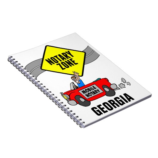 モバイル公証人ゾーンレッドスポーツカージョージア ノートブック (右側)