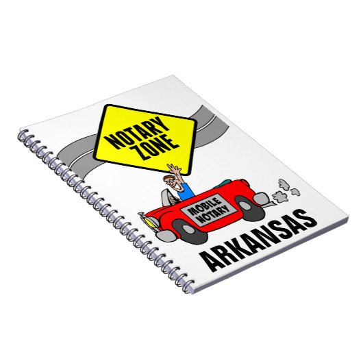 モバイル公証人ゾーン赤スポーツカーアーカンソー ノートブック (右側)