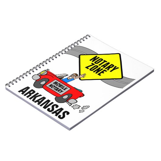 モバイル公証人ゾーン赤スポーツカーアーカンソー ノートブック (左側)