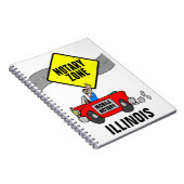 モバイル公証人ゾーン赤スポーツカーイリノイ ノートブック (右側)