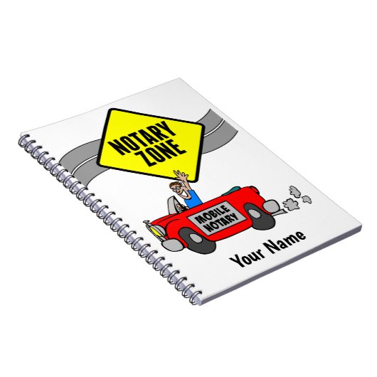 モバイル公証人ゾーン赤スポーツカーカスタマイズ名 ノートブック (右側)