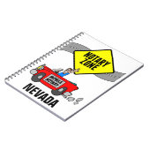 モバイル公証人ゾーン赤スポーツカーネバダ ノートブック (左側)