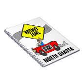 モバイル公証人ゾーン赤スポーツカーノースダコタ ノートブック (右側)