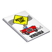 モバイル公証人ゾーン赤スポーツカーバージニア ノートブック (右側)