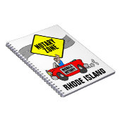 モバイル公証人ゾーン赤スポーツカーロードアイランド ノートブック (右側)