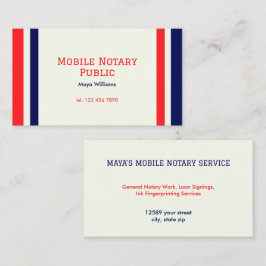 モバイル公証人ローンの署名 名刺