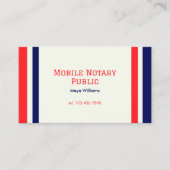 モバイル公証人ローンの署名 名刺 (正面)