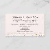 モバイル公証人ローンシック金ゴールドフォイルタイポグラフィ 名刺