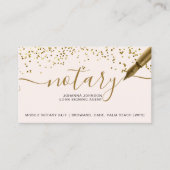 モバイル公証人ローンシック金ゴールドフォイルタイポグラフィ 名刺