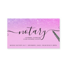 モバイル公証人ローンタイポグラフィパープルグリッター