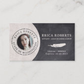 モバイル公証人ローン署名エージェントのヴィンテージ写真 名刺 (正面)