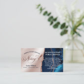 モバイル公証人ローン署名エージェントバラ金ゴールド海軍 名刺 (スタンド正面)