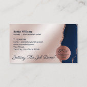 モバイル公証人ローン署名エージェントバラ金ゴールド海軍 名刺 (裏面)