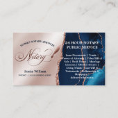 モバイル公証人ローン署名エージェントバラ金ゴールド海軍 名刺 (正面)