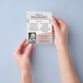 モバイル公証人ローン署名エージェントプロフェッショナルピンク チラシ (手)