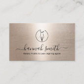 モバイル公証人ローン署名エージェントミニマルペン金ゴールド 名刺 (正面)