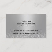 モバイル公証人ローン署名エージェントモダンの青い写真 名刺 (裏面)