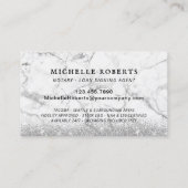 モバイル公証人ローン署名エージェントモダン大理石 名刺 (裏面)