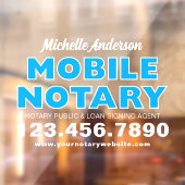 モバイル公証人ローン署名エージェント 青 プロモーション ウィンドウサイン (シート2)