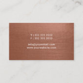 モバイル公証人ローン署名エージェントQuillロゴ銅 名刺 (裏面)