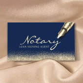 モバイル公証人ローン署名エージェンモダント海軍金ゴールド 名刺