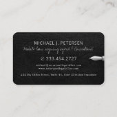 モバイル公証人ローン署名代理人の公証人 名刺 (裏面)