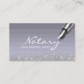 モバイル公証人ローン署名代理人パープル&シルバー 名刺 (正面)