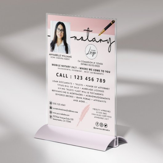 モバイル公証人ローン署名代理人フォトビジネス チラシ